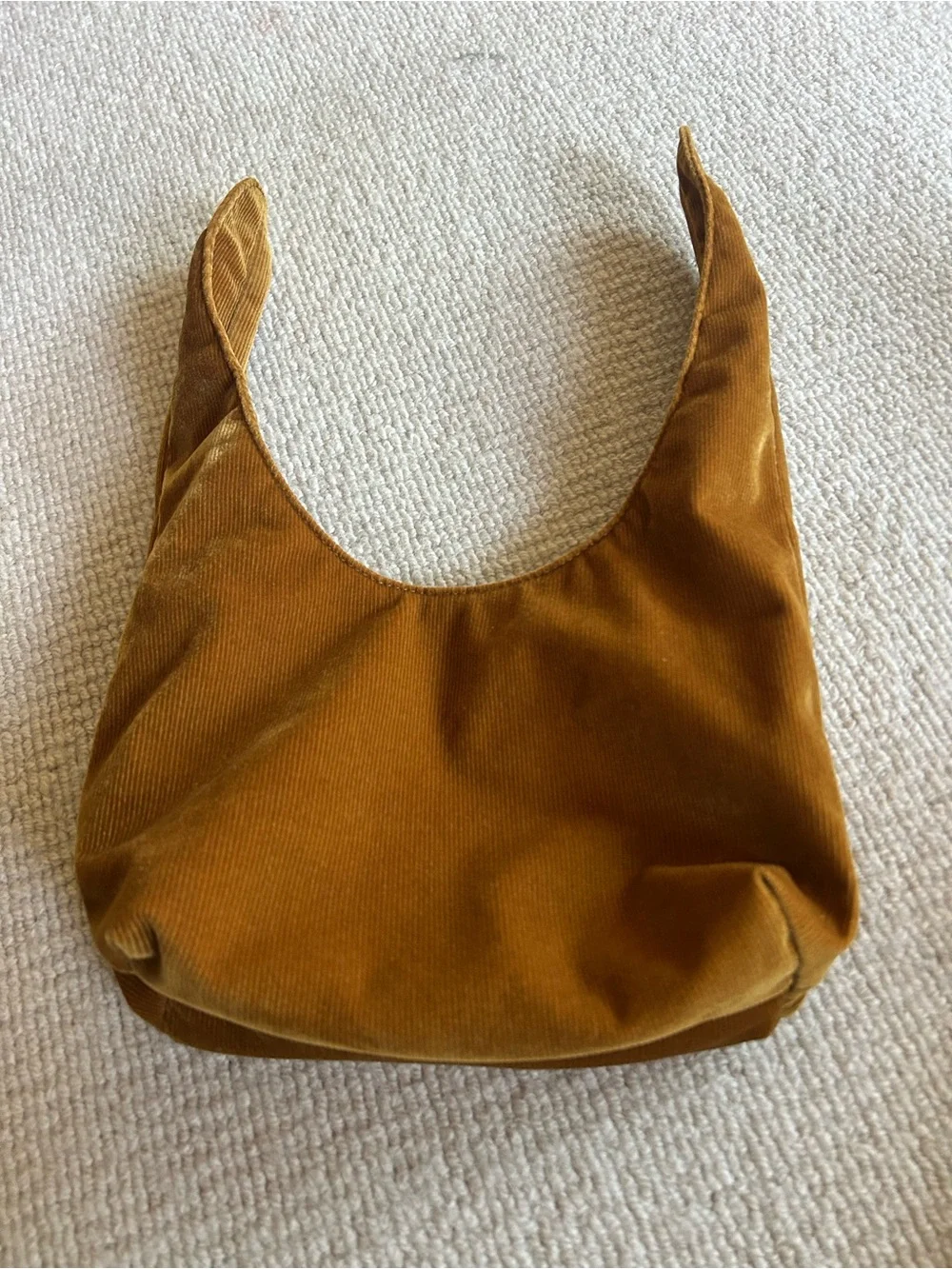 Corduroy Shoulder Bag in Mustard